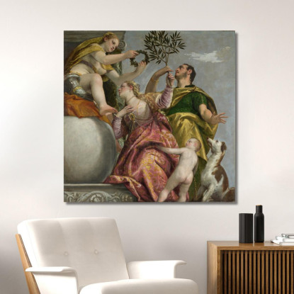 Allegoria Dell'Amore Iv L'Unione Felice Paolo Veronese quadro stampato su tela