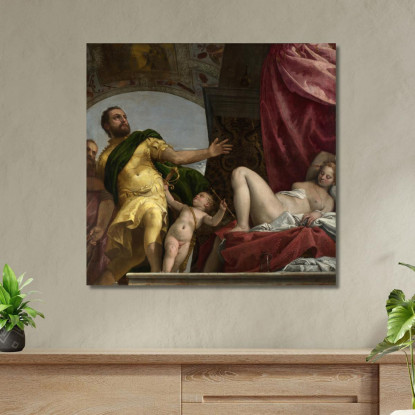 Allegoria Dell'Amore Iii Rispetto Paolo Veronese quadro stampato su tela