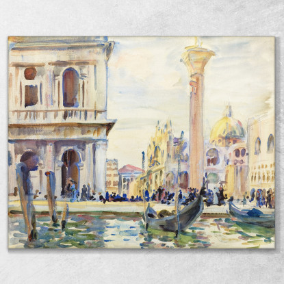 The Piazzetta John Singer Sargent jss321 quadro stampato su tela