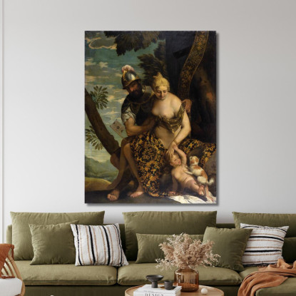 Marte E Venere Paolo Veronese pvr21 quadro stampato su tela