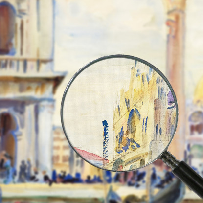 The Piazzetta John Singer Sargent jss321 quadro stampato su tela