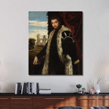 Ritratto Di Un Uomo Paolo Veronese pvr24 quadro stampato su tela