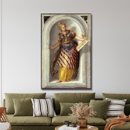 La Musa Della Pittura Paolo Veronese pvr41 quadro stampato su tela