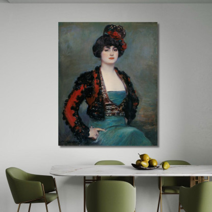 Julia Ramón Casas rcs18 quadro stampato su tela