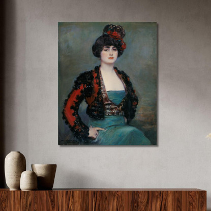 Julia Ramón Casas rcs18 quadro stampato su tela