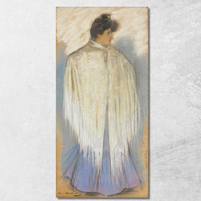 La Ballerina Di Flamenco Ramón Casas rcs42 quadro stampato su tela