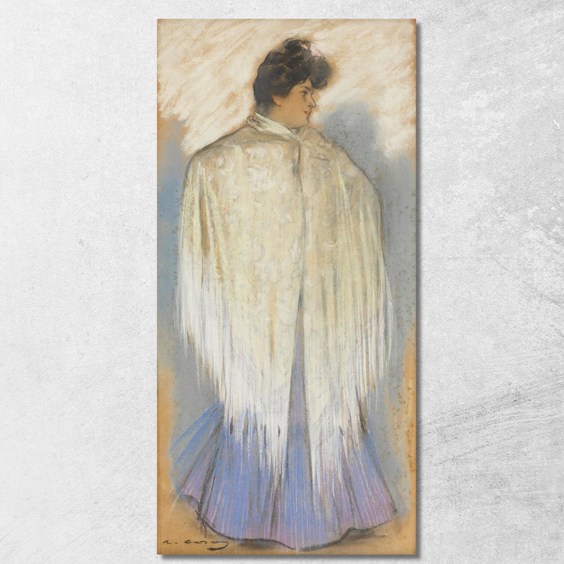 La Ballerina Di Flamenco Ramón Casas rcs42 quadro stampato su tela