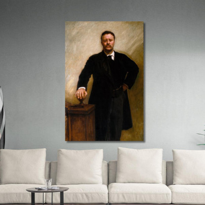 Theodore Roosevelt John Singer Sargent jss331 quadro stampato su tela