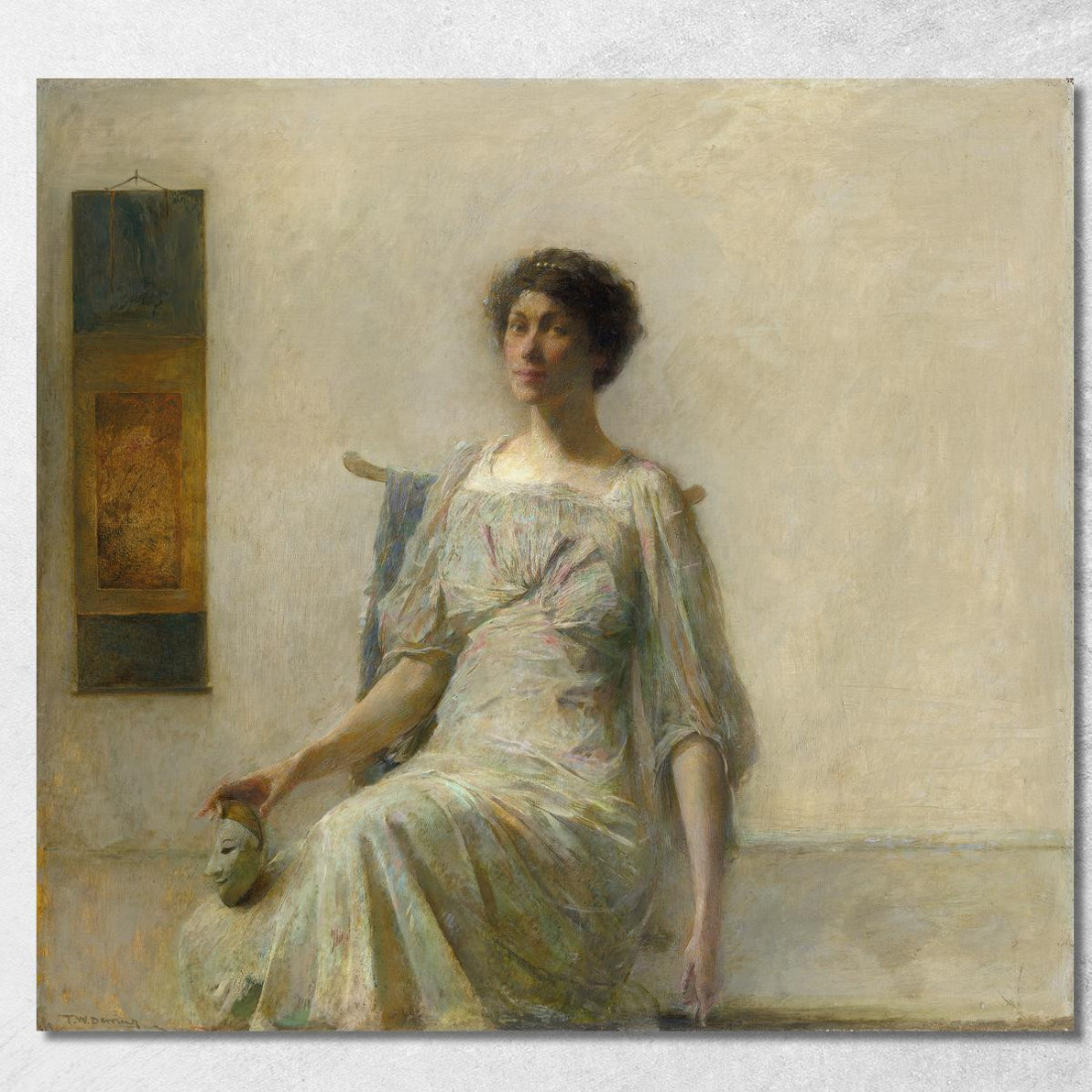 Donna Con Una Maschera Thomas Wilmer Dewing twd16 quadro stampato su tela