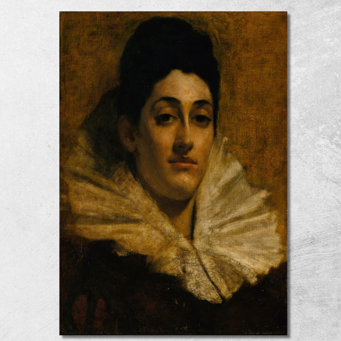 Ritratto Di Frances C. Houston Thomas Wilmer Dewing twd22 quadro stampato su tela