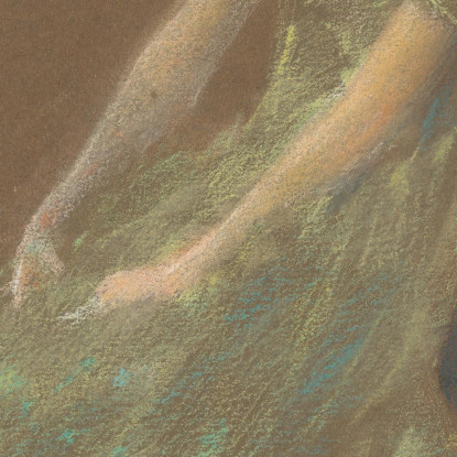 Il Vestito Verde Thomas Wilmer Dewing twd28 quadro stampato su tela