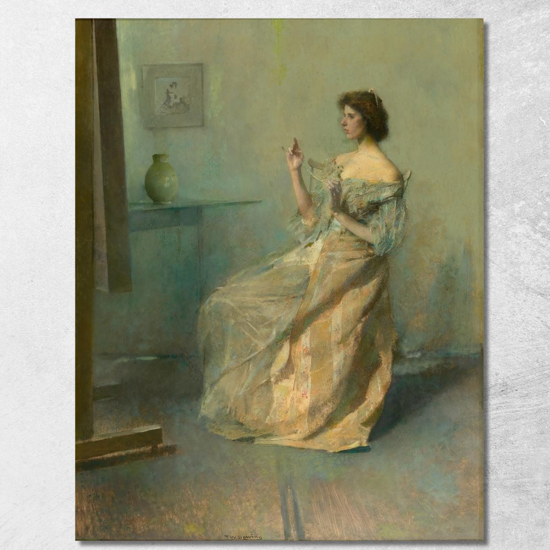 La Collana Thomas Wilmer Dewing twd31 quadro stampato su tela