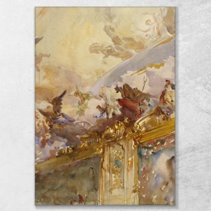 Soffitto Tiepolo Milano John Singer Sargent jss335 quadro stampato su tela