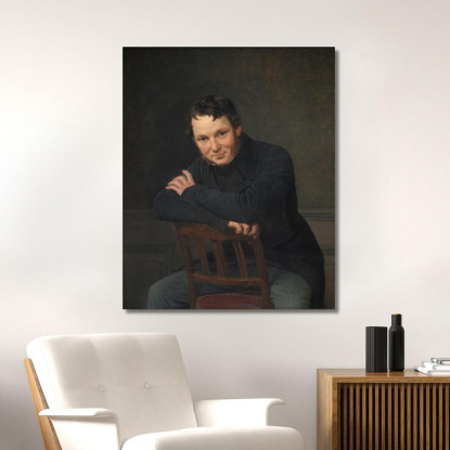 Gottlieb Bindesbøll Architetto Danese Wilhelm Marstrand wmr28 quadro stampato su tela
