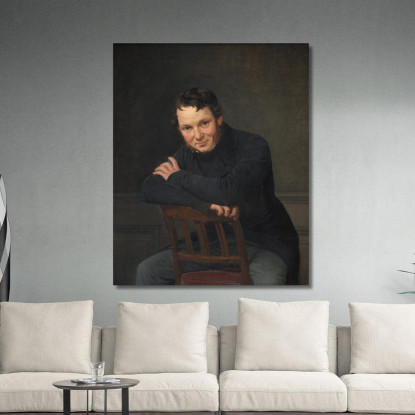 Gottlieb Bindesbøll Architetto Danese Wilhelm Marstrand wmr28 quadro stampato su tela