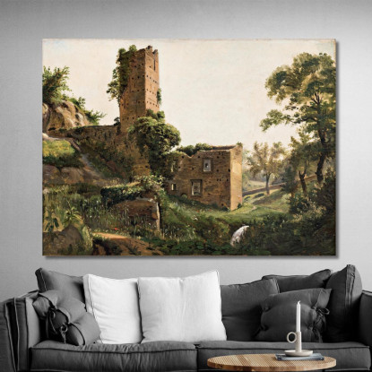 Paesaggio Con Rovine Wilhelm Marstrand wmr38 quadro stampato su tela