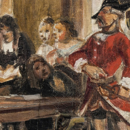 Filemone E I Suoi Accusatori. Scena Da "Il Naufragio Fortunato" Wilhelm Marstrand wmr47 quadro stampato su tela