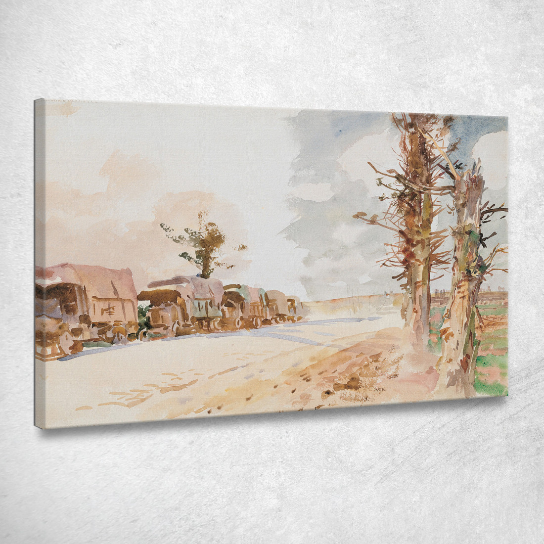 Convoglio Di Camion John Singer Sargent jss341 quadro stampato su tela
