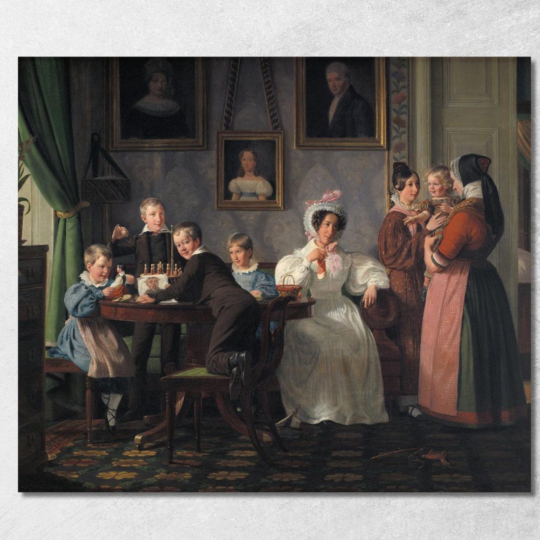La Famiglia Waagepetersen Wilhelm Marstrand wmr69 quadro stampato su tela