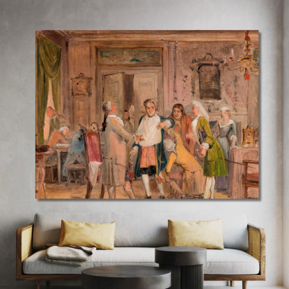 Le Disavventure Di Vielgeschrey Wilhelm Marstrand wmr73 quadro stampato su tela