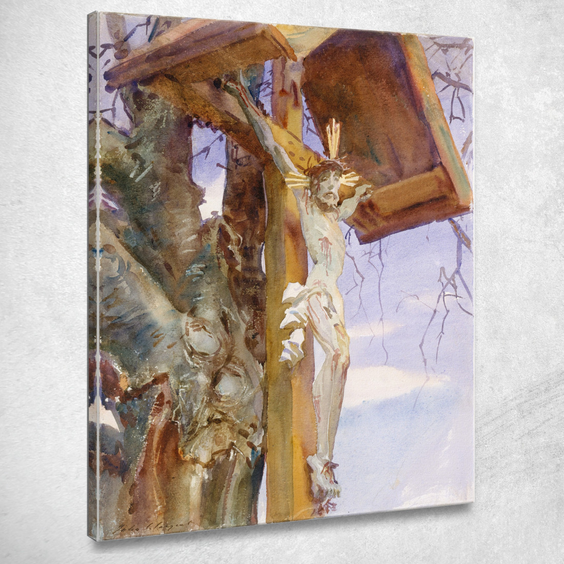 Crocifisso Tirolese John Singer Sargent jss348 quadro stampato su tela