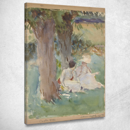 Sotto I Salici John Singer Sargent jss350 quadro stampato su tela