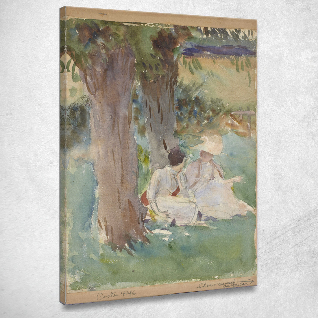 Sotto I Salici John Singer Sargent jss350 quadro stampato su tela