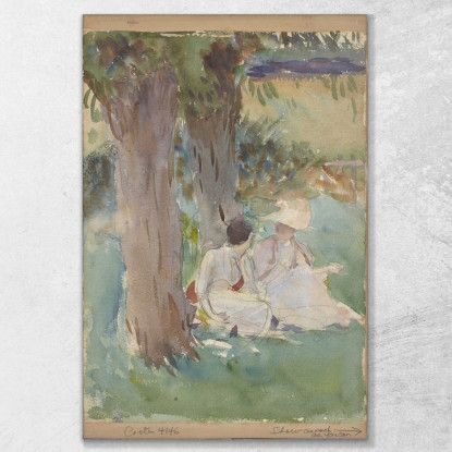 Sotto I Salici John Singer Sargent jss350 quadro stampato su tela