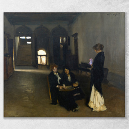 Stringer Di Perle Veneziane John Singer Sargent jss354 quadro stampato su tela