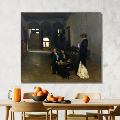 Stringer Di Perle Veneziane John Singer Sargent jss354 quadro stampato su tela
