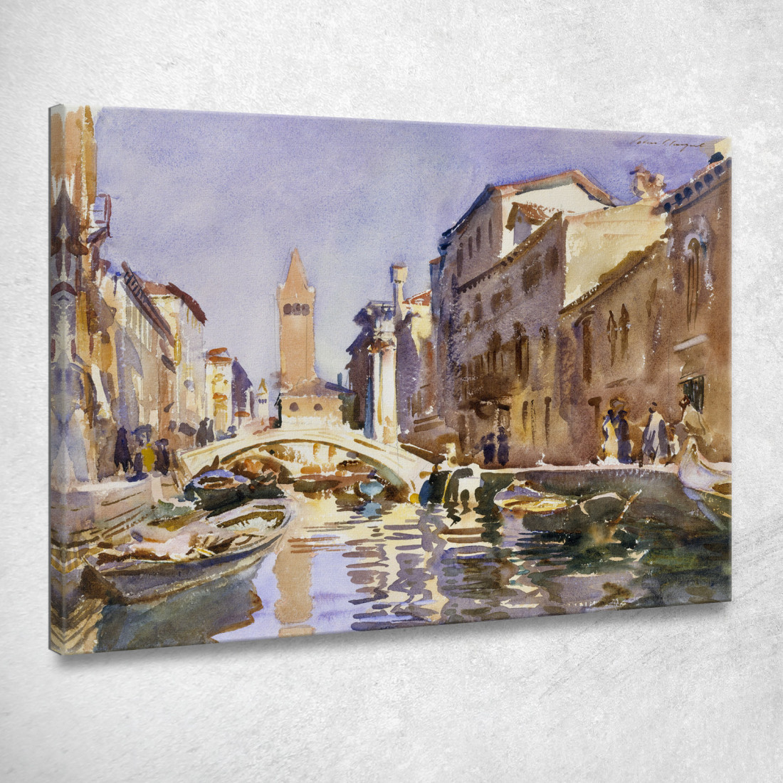 Canale Veneziano John Singer Sargent jss355 quadro stampato su tela