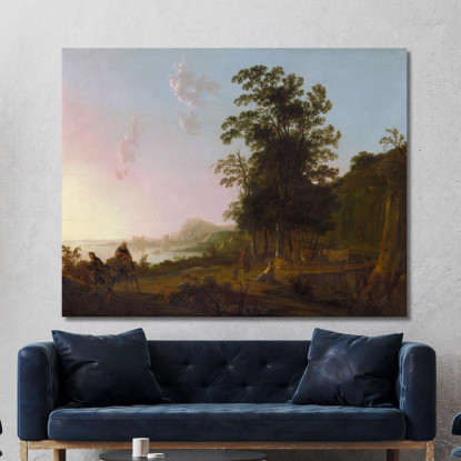 Paesaggio Con La Fuga In Egitto Aelbert Cuyp acu25 quadro stampato su tela