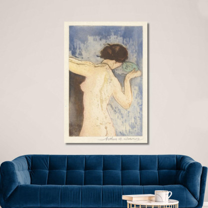 Specchio Antico Arthur Bowen Davies abd8 quadro stampato su tela