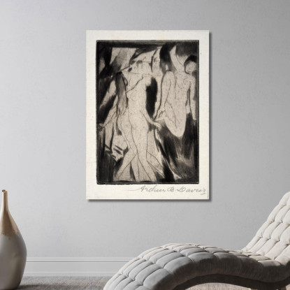 Estasi Arthur Bowen Davies abd22 quadro stampato su tela