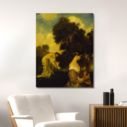 Canto Della Sera Arthur Bowen Davies abd24 quadro stampato su tela