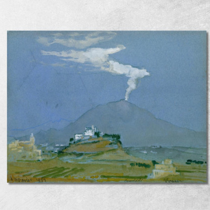 Paesaggio A Camaldoli Arthur Bowen Davies abd34 quadro stampato su tela