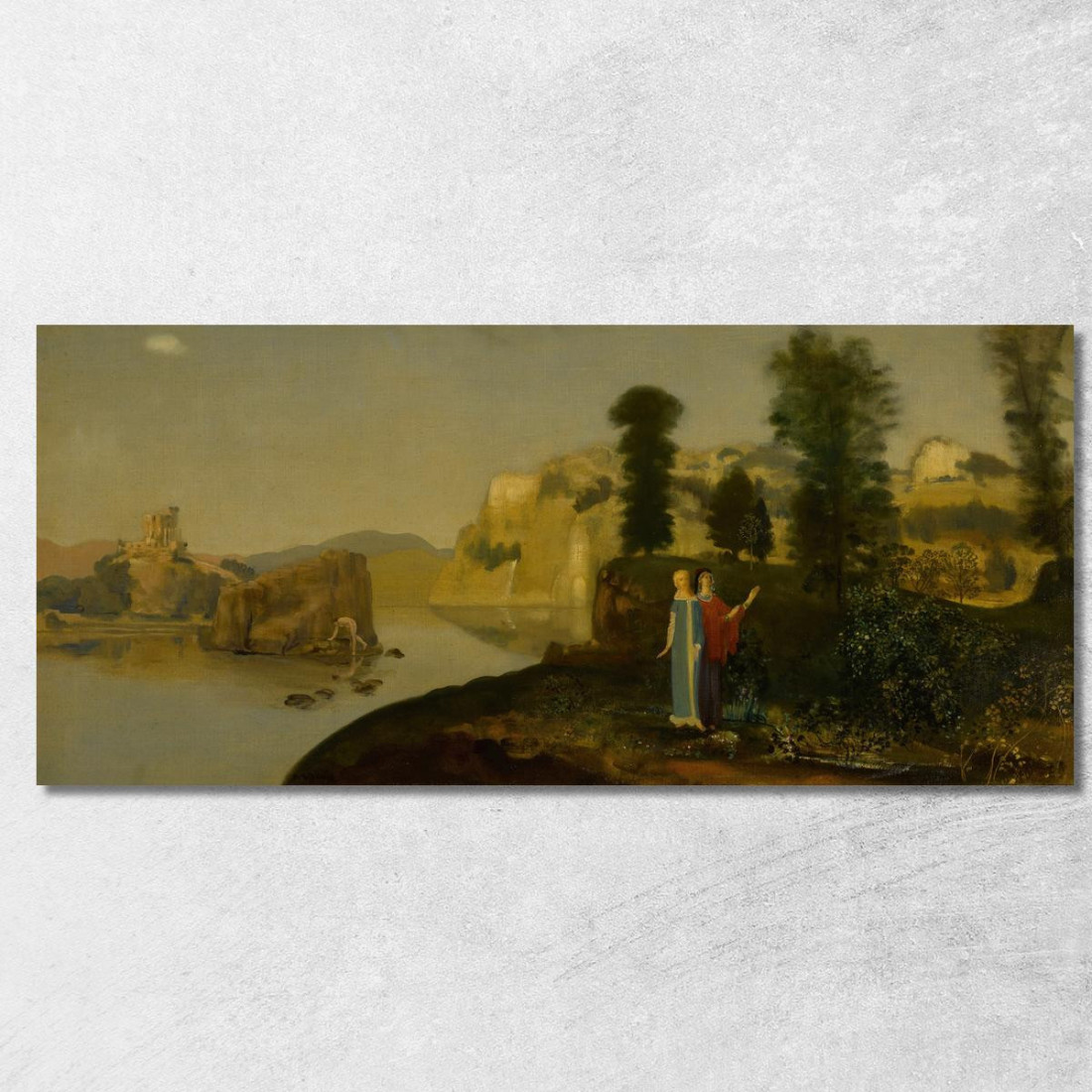Sorgenti D’Argento Arthur Bowen Davies abd46 quadro stampato su tela
