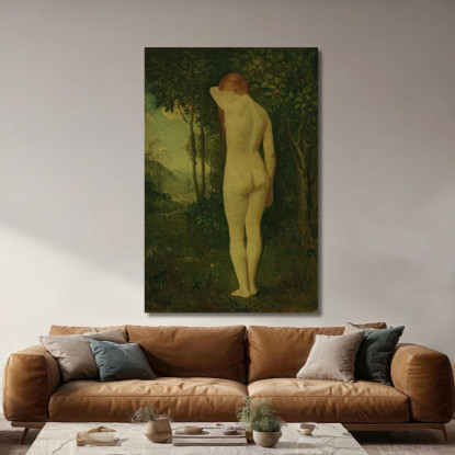 Nudo In Piedi Arthur Bowen Davies abd51 quadro stampato su tela