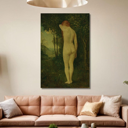 Nudo In Piedi Arthur Bowen Davies abd51 quadro stampato su tela