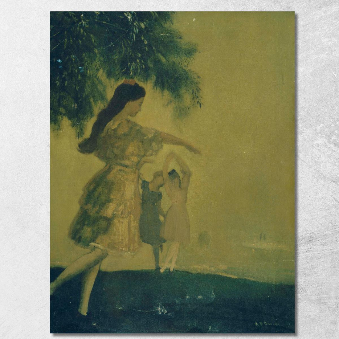 Le Danzatrici Arthur Bowen Davies abd55 quadro stampato su tela