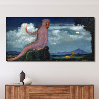 L’Ombra Di Una Dama Arthur Bowen Davies abd61 quadro stampato su tela