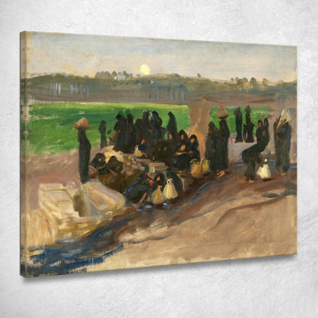 Portatori D'Acqua Sul Nilo John Singer Sargent jss369 quadro stampato su tela
