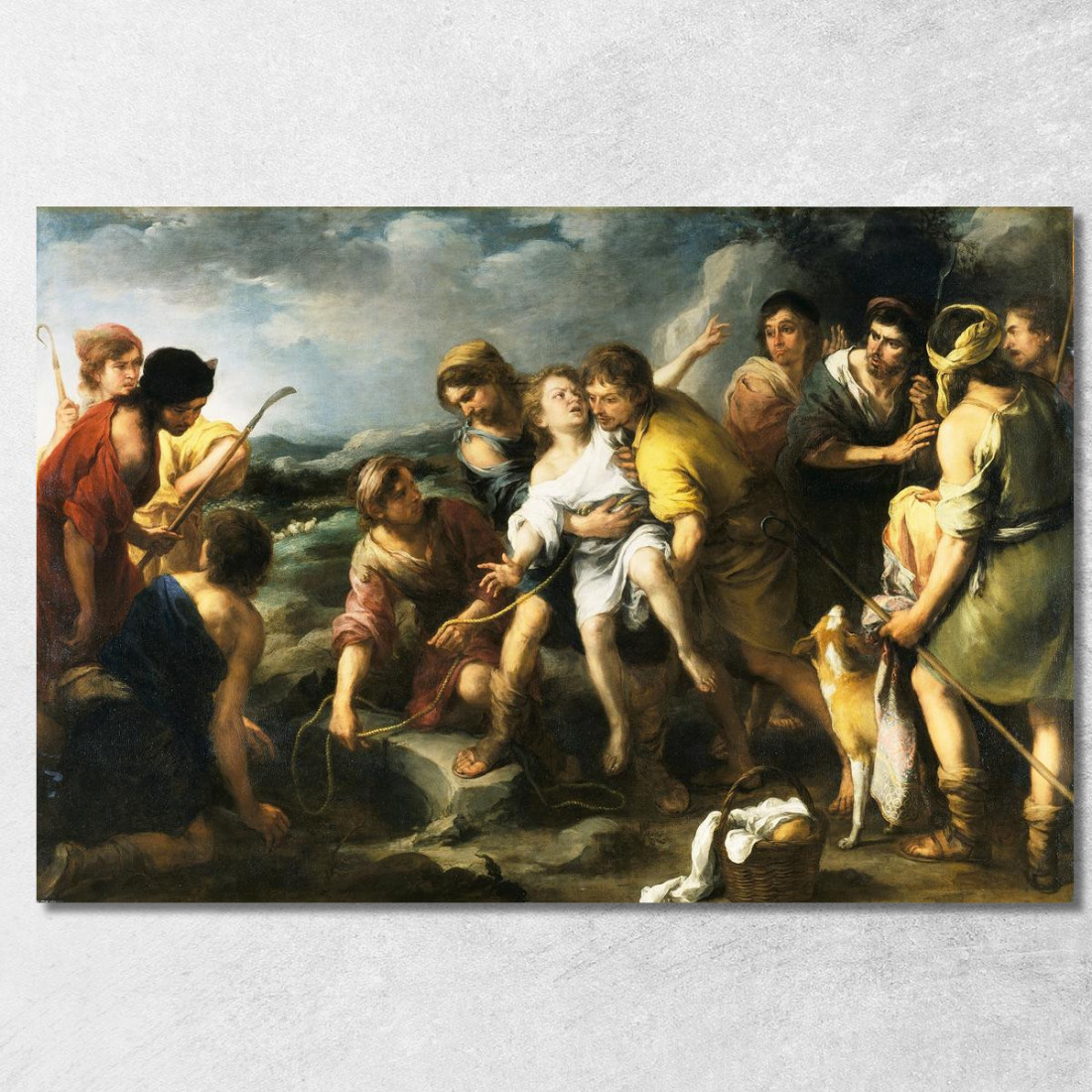 Giuseppe E I Suoi Fratelli Bartolomé Estebán Murillo bem10 quadro stampato su tela