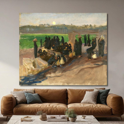 Portatori D'Acqua Sul Nilo John Singer Sargent jss369 quadro stampato su tela