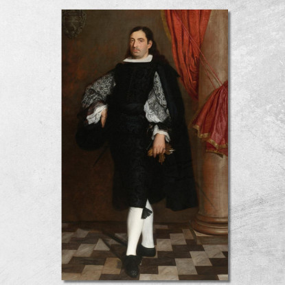 Ritratto Di Un Gentiluomo Presumibilmente Un Membro Della Famiglia Ostigliani Bartolomé Estebán Murillo bem14 quadro stampato s