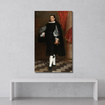 Ritratto Di Un Gentiluomo Presumibilmente Un Membro Della Famiglia Ostigliani Bartolomé Estebán Murillo bem14 quadro stampato s