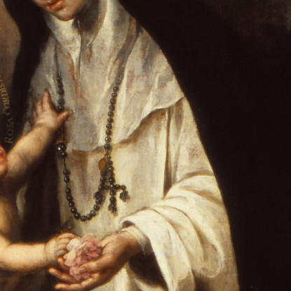 Santa Rosa Da Lima Bartolomé Estebán Murillo bem20 quadro stampato su tela