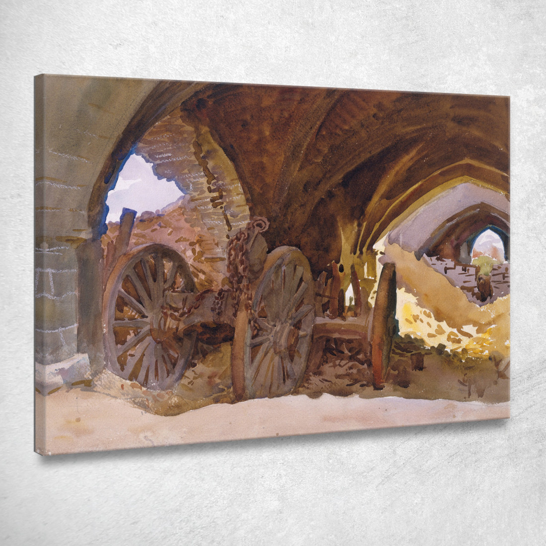 Ruote Nel Caveau John Singer Sargent jss371 quadro stampato su tela