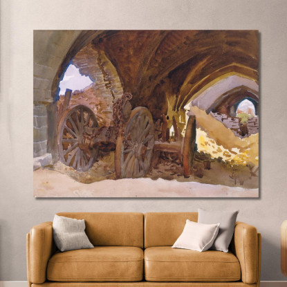 Ruote Nel Caveau John Singer Sargent jss371 quadro stampato su tela