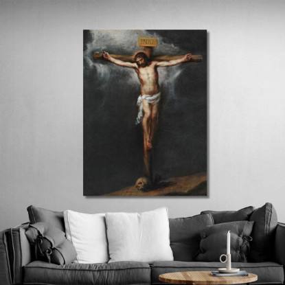 La Crocifissione Bartolomé Estebán Murillo bem29 quadro stampato su tela